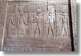 africa, egypt, egyptian, gods, horizontal, kom ombo temple, photograph