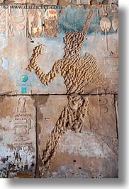 africa, bas reliefs, egypt, hyroglyphics, karnak temple, luxor, vertical, photograph