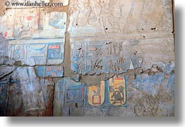 africa, bas reliefs, egypt, horizontal, hyroglyphics, karnak temple, luxor, photograph