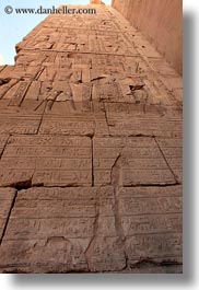 africa, bas reliefs, egypt, hyroglyphics, karnak temple, luxor, upview, vertical, photograph