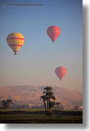 africa, air, balloons, egypt, hot, luxor, mountains, scenics, vertical, photograph