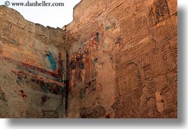 africa, christian, egypt, frescoes, horizontal, hyroglyphics, luxor, over, paintings, temples, photograph