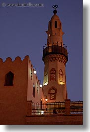africa, egypt, luxor, mosques, nite, temples, vertical, photograph