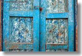 africa, blues, doors, egypt, horizontal, nubian village, photograph