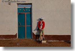 africa, blues, doors, egypt, helenes, horizontal, nubian village, photograph