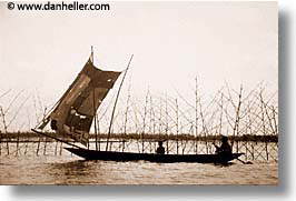 africa, boats, horizontal, mali, rivers, sepia, subsahara, photograph