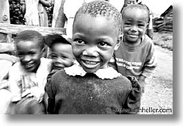 africa, arusha, black and white, childrens, girls, happy, horizontal, tanzania, photograph