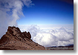 africa, horizontal, kilimanjaro, lava, mountains, peaks, tanzania, photograph