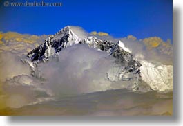aerial clouds, asia, bhutan, horizontal, mt everest, photograph
