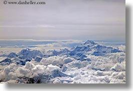 aerial clouds, asia, bhutan, clouds, horizontal, mountains, photograph