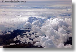 aerial clouds, asia, bhutan, clouds, horizontal, mountains, photograph