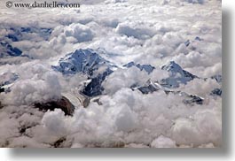 aerial clouds, asia, bhutan, clouds, horizontal, mountains, photograph