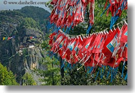 artifacts, asia, asian, bhutan, buddhist, budh, flags, horizontal, landscapes, prayer flags, religious, style, photograph
