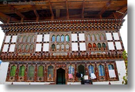 asia, bhutan, buildings, horizontal, ornate, photograph