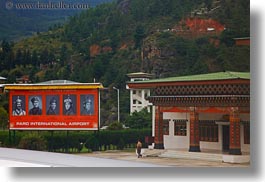 airport, asia, bhutan, buildings, horizontal, paro, photograph