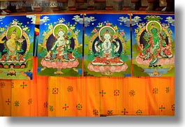 artwork, asia, asian, bhutan, buddhist, dochula pass, horizontal, religious, style, photograph