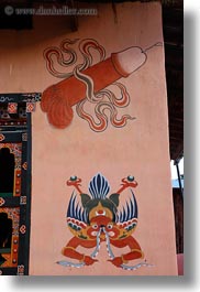 arts, asia, bhutan, frescoes, paintings, penis, vertical, photograph