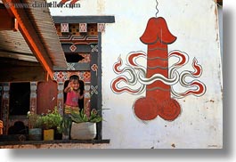 arts, asia, bhutan, frescoes, horizontal, paintings, penis, photograph