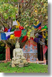 asia, bhutan, buddhas, buddhist, flags, khamsum ulley chorten, prayer flags, prayers, religious, vertical, photograph