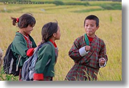 asia, asian, bhutan, boys, childrens, clothes, costumes, emotions, girls, horizontal, lobeysa, people, smiles, style, photograph