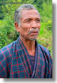 asia, asian, beards, bhutan, clothes, hair, men, mustache, old, people, robes, senior citizen, style, vertical, photograph