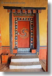 asia, asian, bhutan, buddhist, doors, dzong, religious, rinpung dzong, slow exposure, style, vertical, photograph