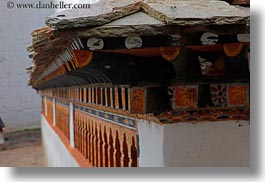 asia, asian, bhutan, buddhist, horizontal, prayers, religious, rinpung dzong, style, wheels, photograph