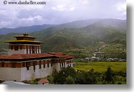 asia, asian, bhutan, buddhist, clouds, dzong, horizontal, nature, religious, rinpung, rinpung dzong, sky, style, photograph