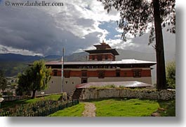 asia, asian, bhutan, buddhist, clouds, dzong, horizontal, nature, religious, rinpung, rinpung dzong, sky, style, photograph