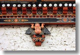 asia, asian, bhutan, buddhist, horizontal, ornaments, religious, style, tashichho dzong, temples, photograph