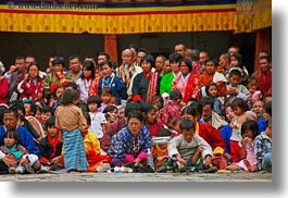 asia, asian, bhutan, crowds, horizontal, people, style, wangduephodrang dzong, photograph