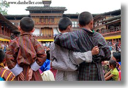 asia, asian, bhutan, boyfriends, boys, horizontal, people, wangduephodrang dzong, photograph