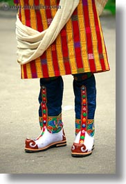 asia, asian, bhutan, gho, men, people, traditional, vertical, wangduephodrang dzong, photograph