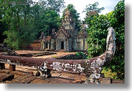 angkor thom, asia, cambodia, entrance, gates, horizontal, palace, palace gate, photograph