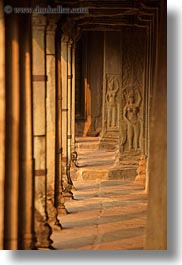 angkor wat, apsara, asia, bas reliefs, cambodia, vertical, photograph