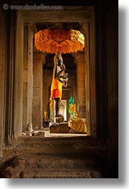 angkor wat, arms, asia, buddhas, cambodia, multi, vertical, photograph