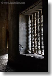 angkor wat, asia, balusters, cambodia, vertical, windows, photograph