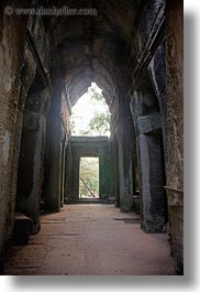 angkor wat, asia, cambodia, corridors, east, east entrance, gates, vertical, photograph