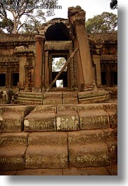 angkor wat, asia, cambodia, east, east entrance, gates, structures, vertical, photograph