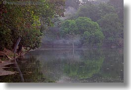 angkor wat, asia, cambodia, horizontal, moat, trees, photograph