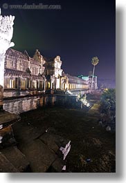 angkor wat, asia, cambodia, foyer, lighting, long exposure, main, nite, vertical, photograph