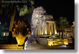 angkor wat, asia, cambodia, foyer, horizontal, lighting, main, nite, slow exposure, photograph