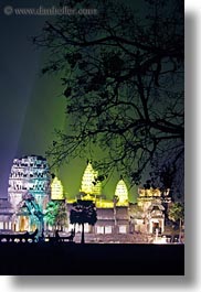 angkor wat, asia, branches, cambodia, long exposure, nite, vertical, views, photograph