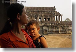angkor wat, asia, cambodia, childrens, horizontal, mothers, people, photograph