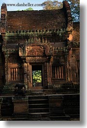 asia, banteay srei, cambodia, temples, vertical, photograph