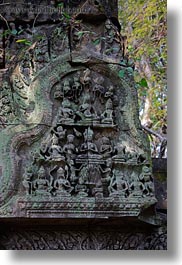 asia, bas reliefs, beng mealea, cambodia, vertical, photograph
