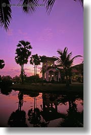 asia, cambodia, dusk, exteriors, hotels, vertical, photograph