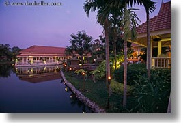 asia, cambodia, dusk, exteriors, horizontal, hotels, photograph