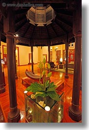 asia, cambodia, hotels, lobby, plants, vertical, photograph