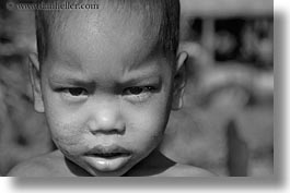 asia, black and white, boys, cambodia, cambodian, horizontal, people, photograph